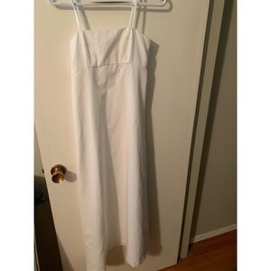 White Spaghetti-strap Dress